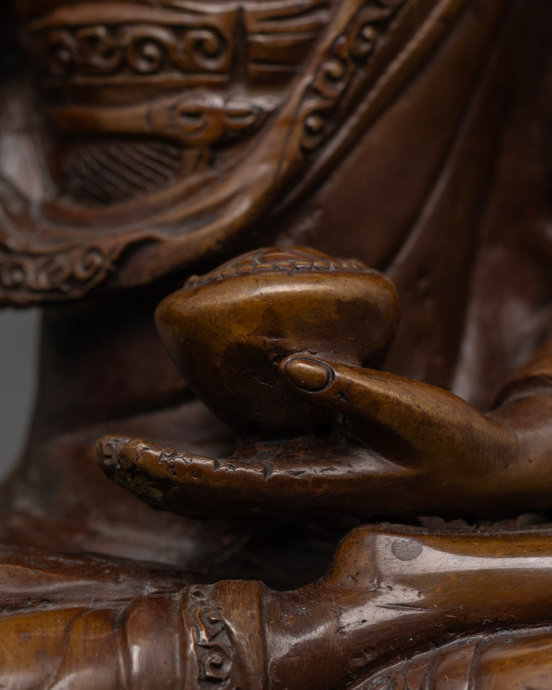 Oxidized Shakyamuni Buddha Statue | Mindfulness and Meditation