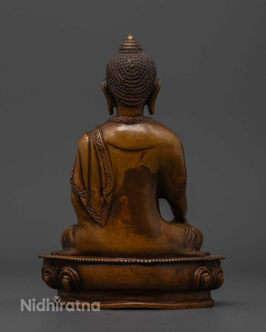 Oxidized Shakyamuni Buddha Statue | Mindfulness and Meditation