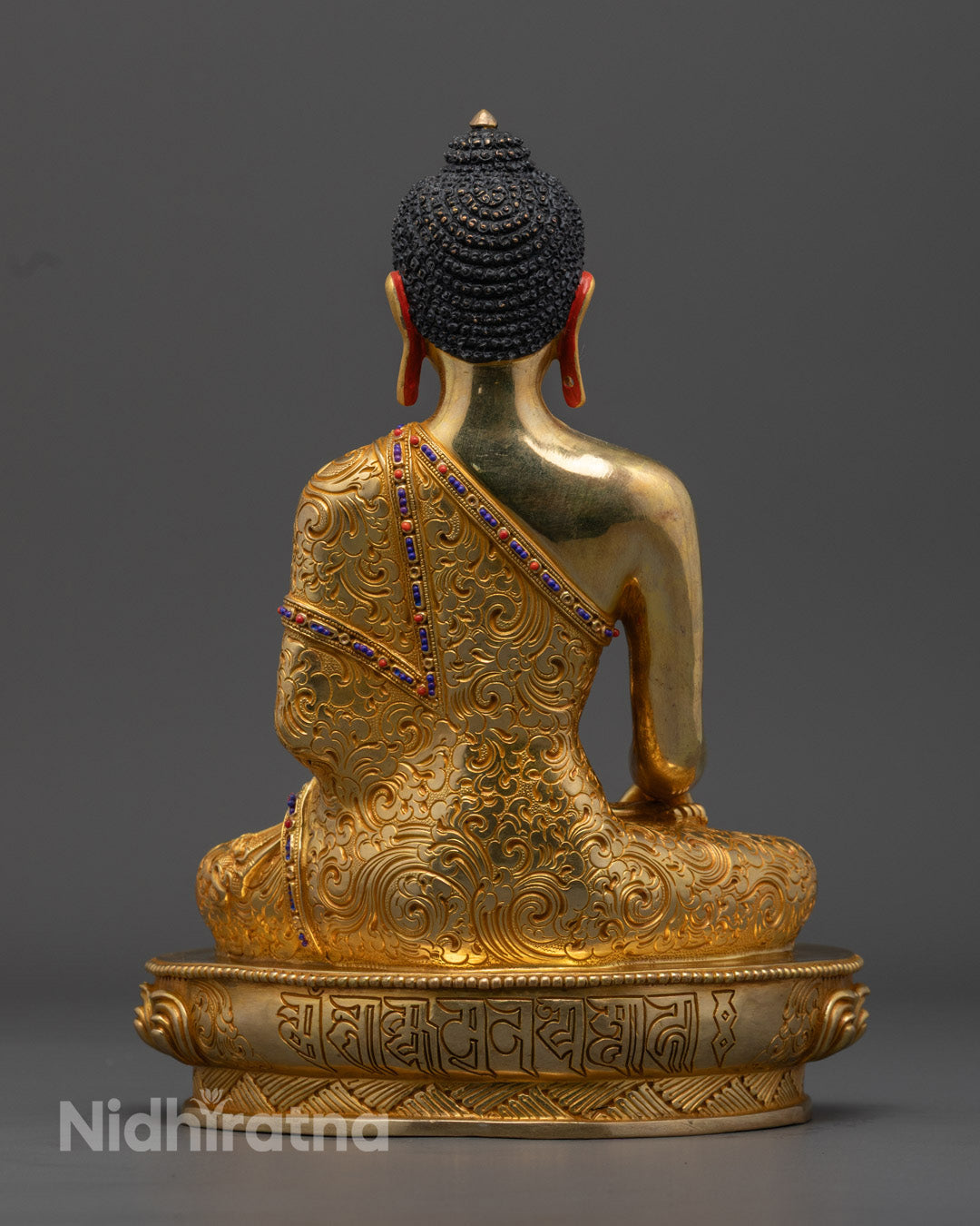 Shakyamuni Buddha Statue | 24K Gold Buddhist Sculpture