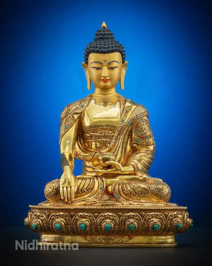 Sacred Shakyamuni Buddha Statue | Traditional Buddhist Altar