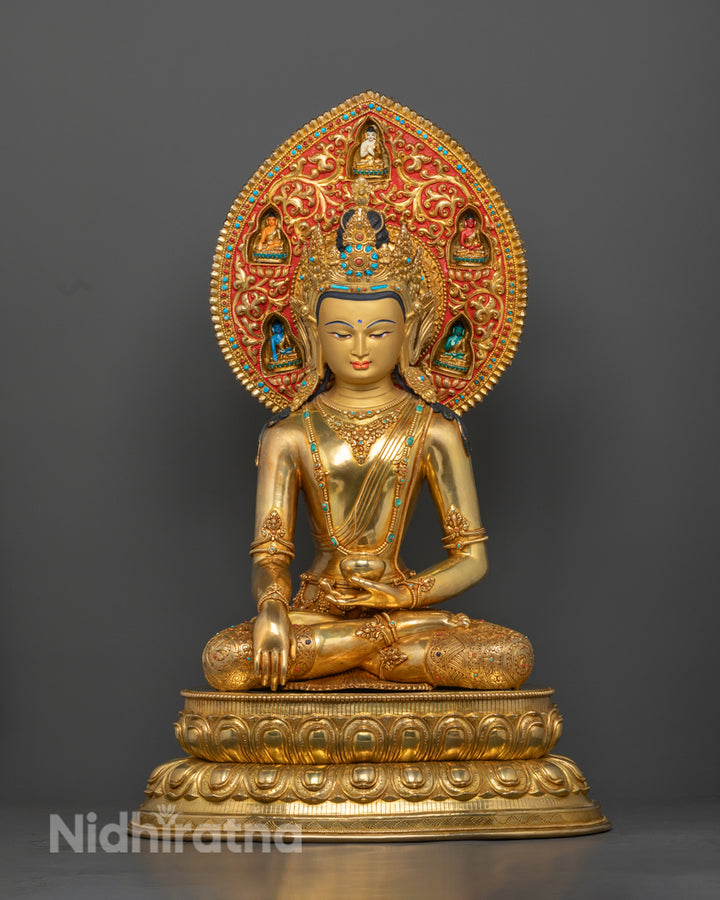 Tibetan Buddha Shakyamuni Statue | Sacred Artwork