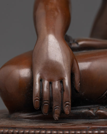 Oxidized Gautama Buddha Statue | Nepalese Buddhist Spiritual Statue