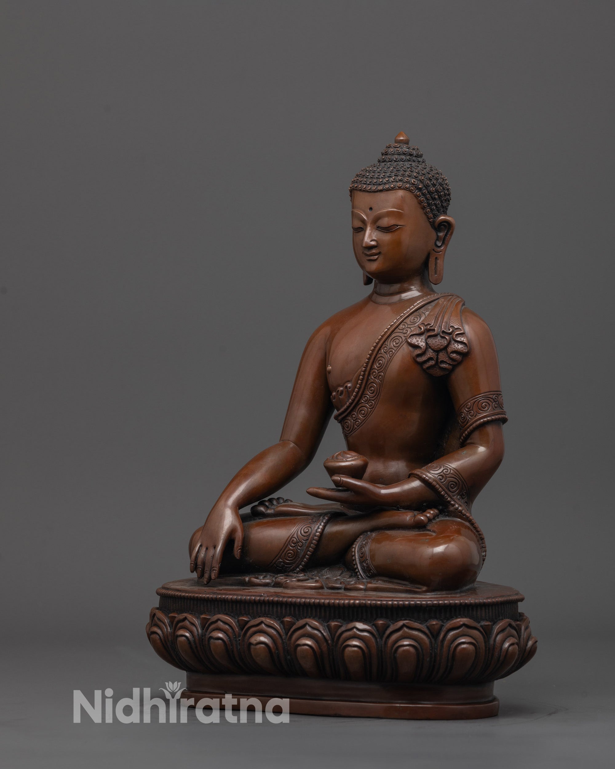Oxidized Gautama Buddha Statue | Nepalese Buddhist Spiritual Statue