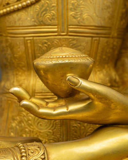 Shakyamuni Buddha Statue | Handcrafted Tibetan Buddhist Sculpture