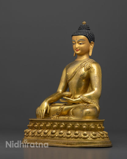 Shakyamuni Buddha Statue | Premium Nepalese Copper