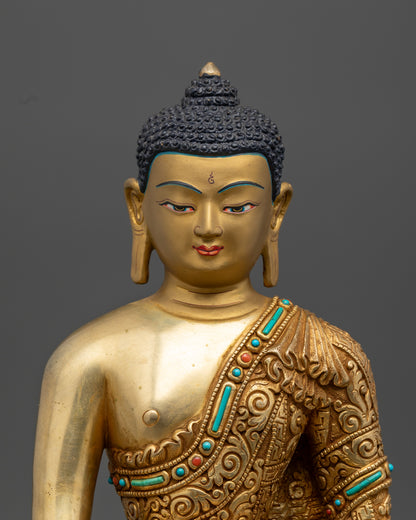 Tibetan Shakyamuni Buddha Statue | Buddhist Art for Meditation