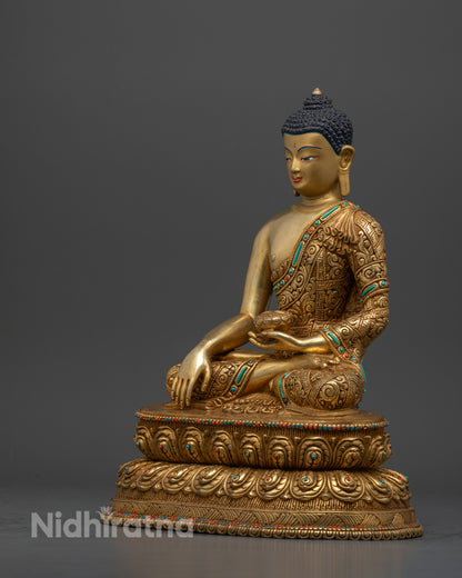 Tibetan Shakyamuni Buddha Statue | Buddhist Art for Meditation