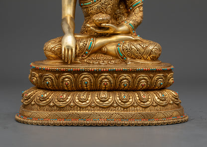 Tibetan Shakyamuni Buddha Statue | Buddhist Art for Meditation