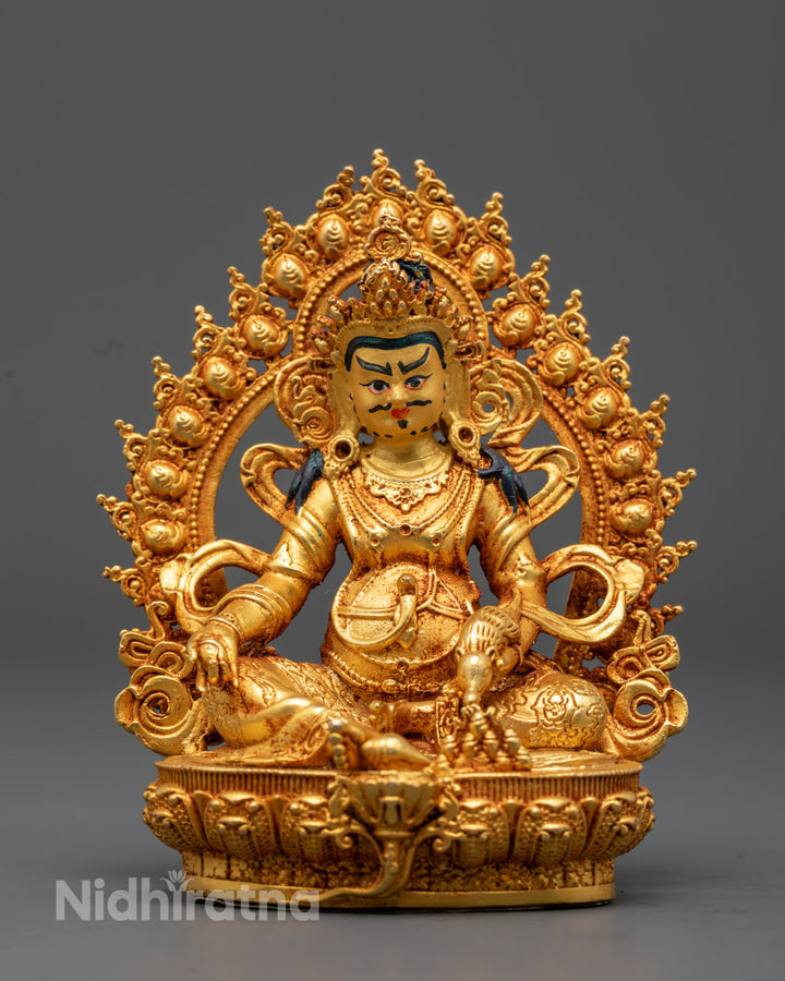 Dzambhala Statue - Attract Financial Blessings with this 24k Gold Gilded Statue