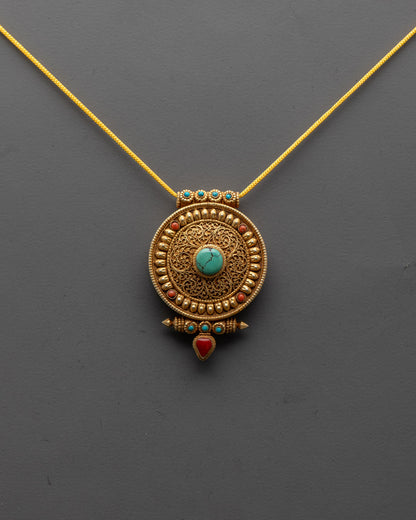 Buddhist Ghau Necklace | Sacred Himalayan Prayer Locket