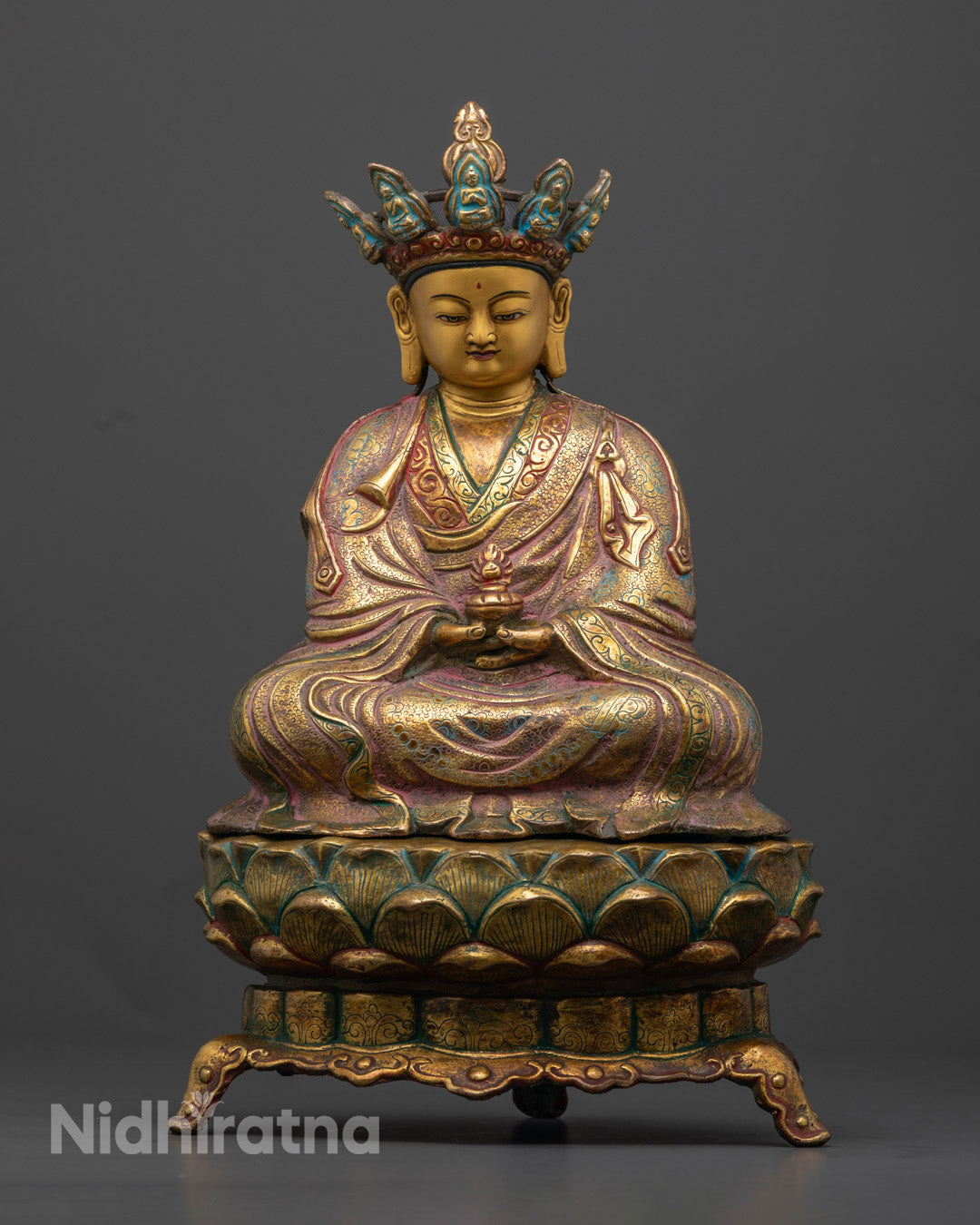 Nepalese Made Sacred Buddhist Master Statue