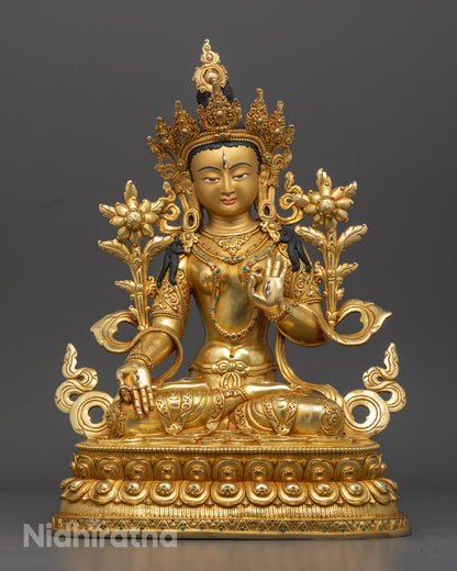 Buddhist White Tara Statue | Himalayan Sacred Art