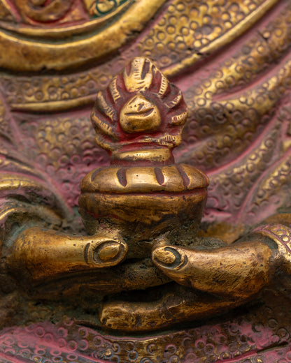 Nepalese Made Sacred Buddhist Master Statue