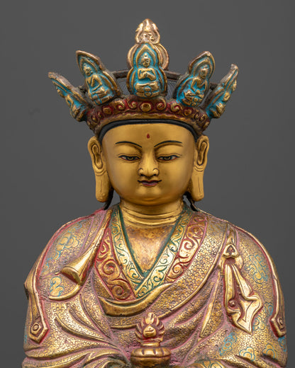 Nepalese Made Sacred Buddhist Master Statue