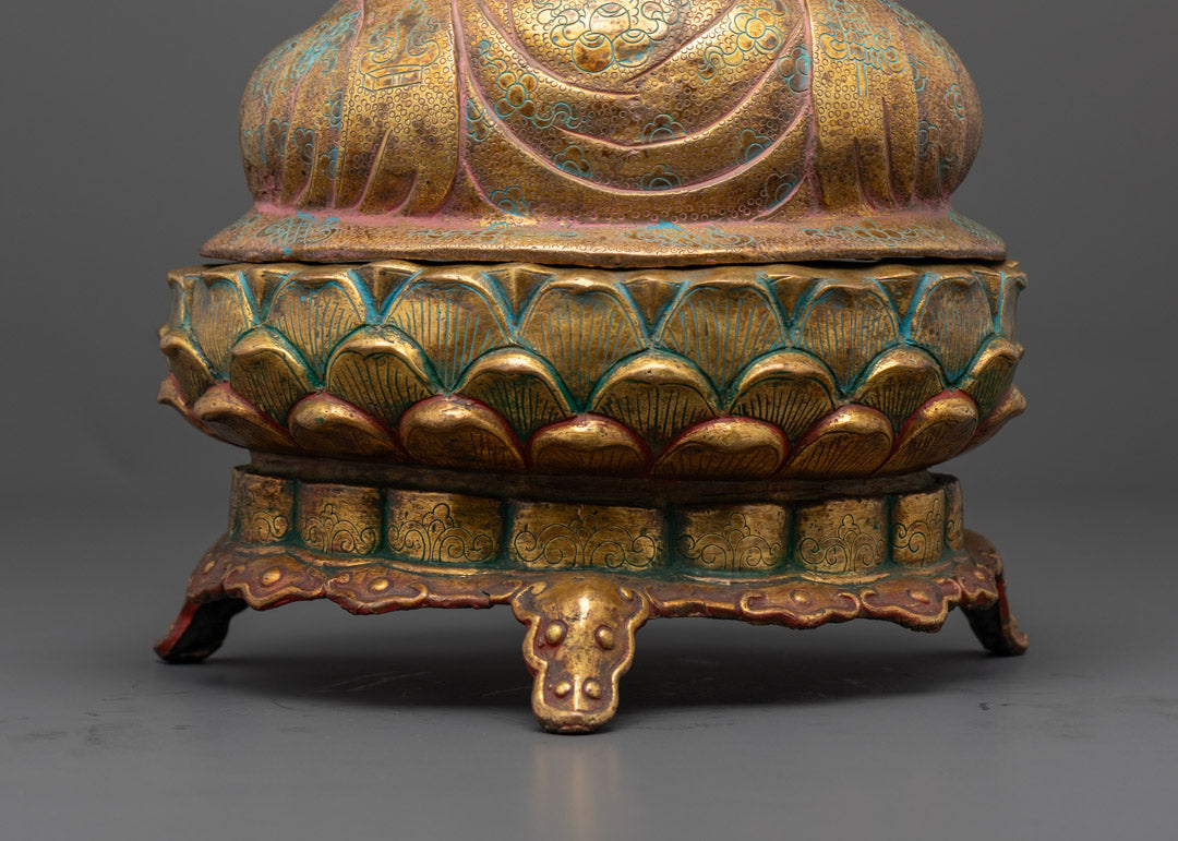 Nepalese Made Sacred Buddhist Master Statue