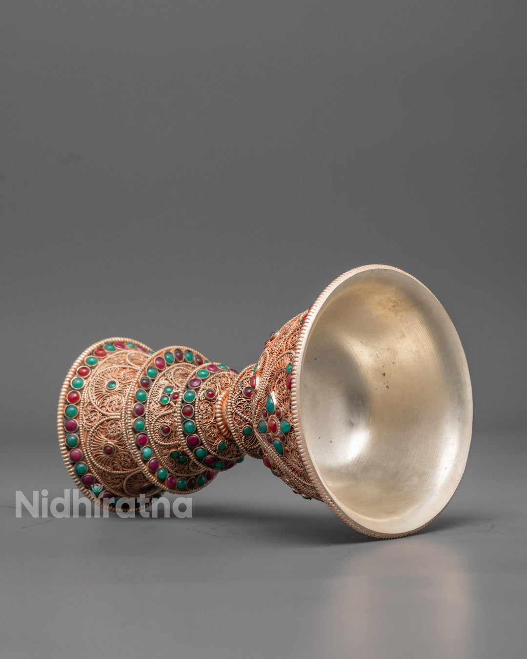 Copper Butter Lamp for Shrine | Traditional Artwork