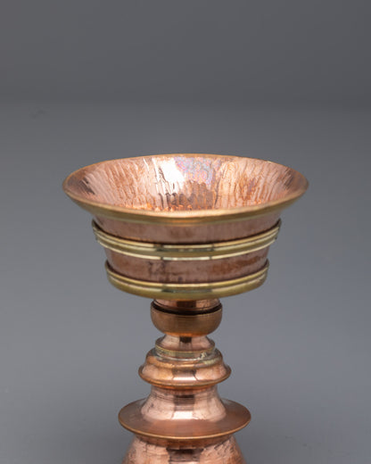 Handmade Copper Butter Lamp
