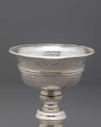 Silver-Plated Double Butter Lamp