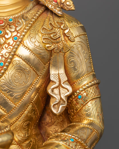 The Crowned Buddha: Symbolism and Spiritual Majesty
