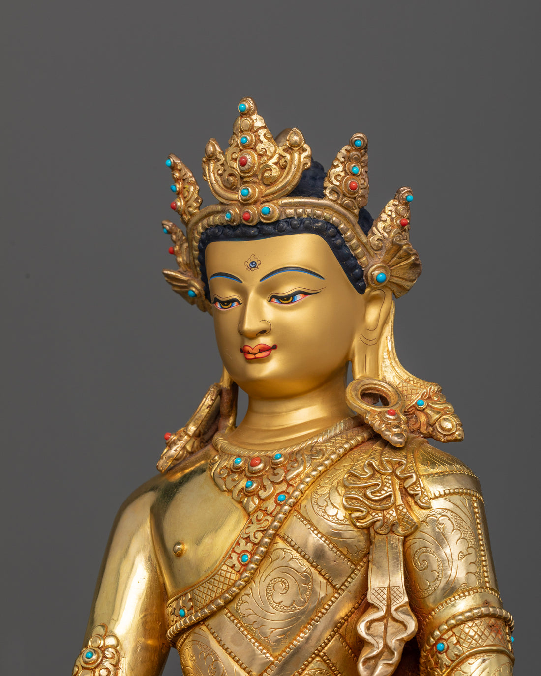 The Crowned Buddha: Symbolism and Spiritual Majesty