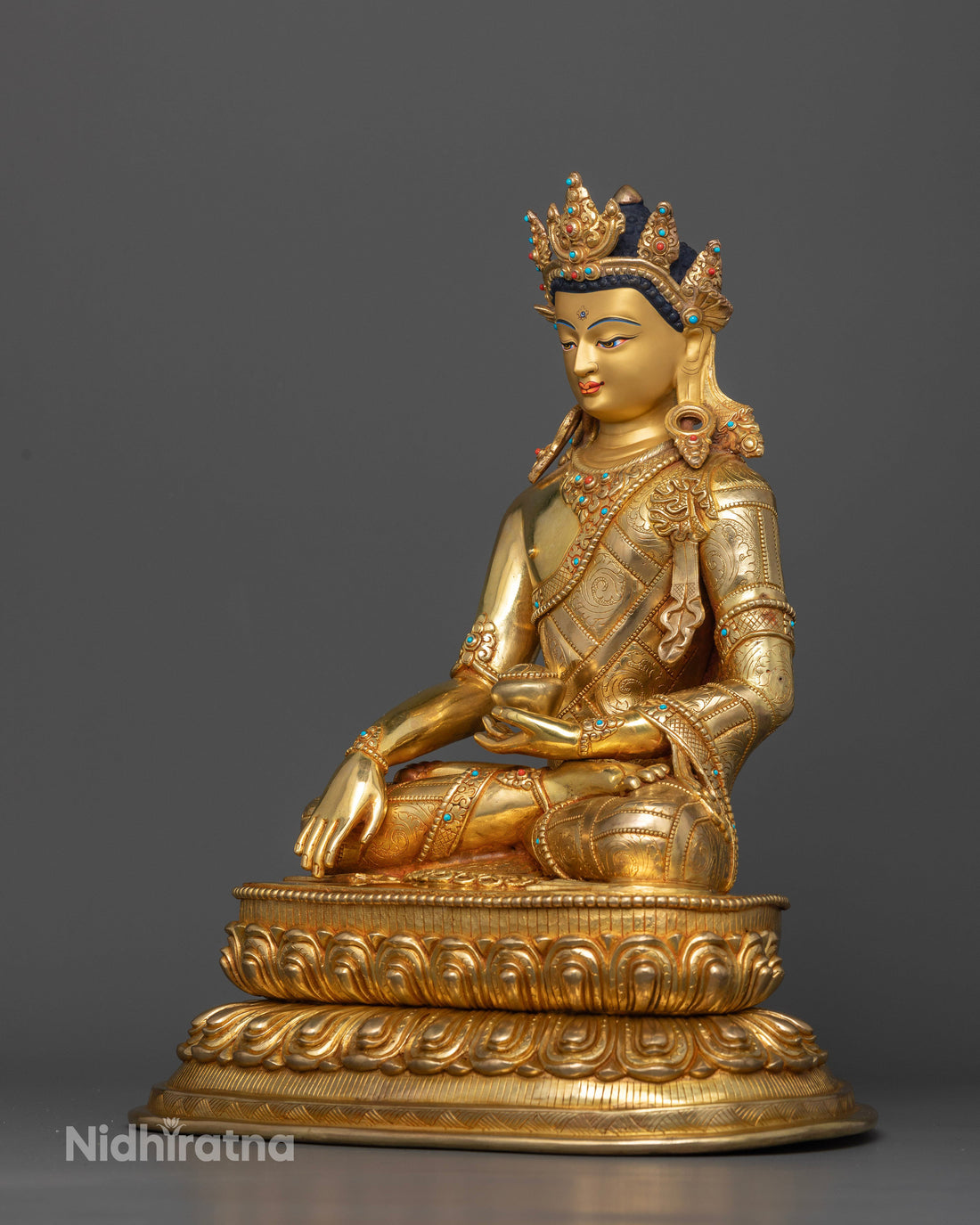 The Crowned Buddha: Symbolism and Spiritual Majesty