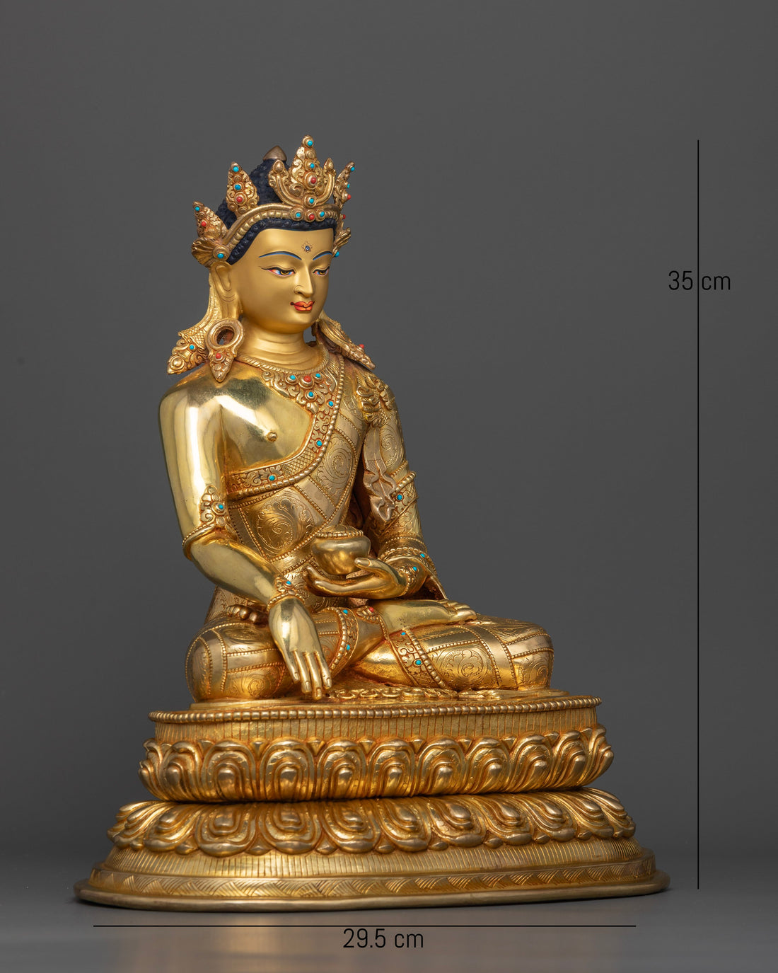 The Crowned Buddha: Symbolism and Spiritual Majesty