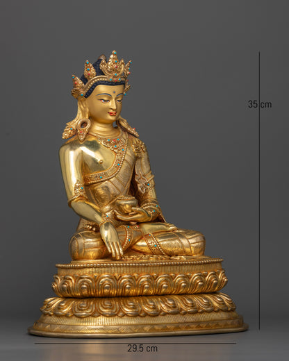 The Crowned Buddha: Symbolism and Spiritual Majesty