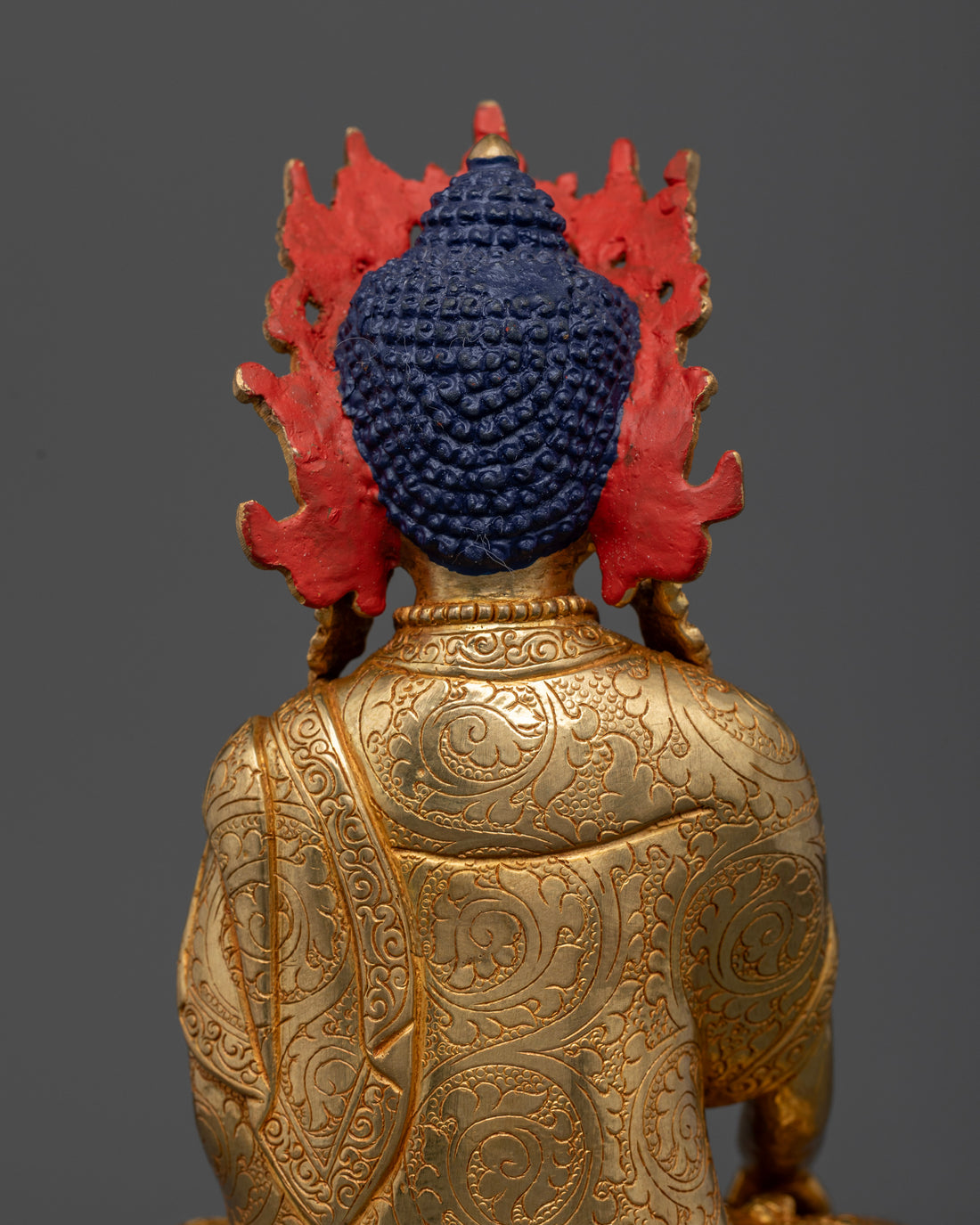 Crown Buddha Shakyamuni Statue - Regal Embodiment of Enlightenment and Compassion