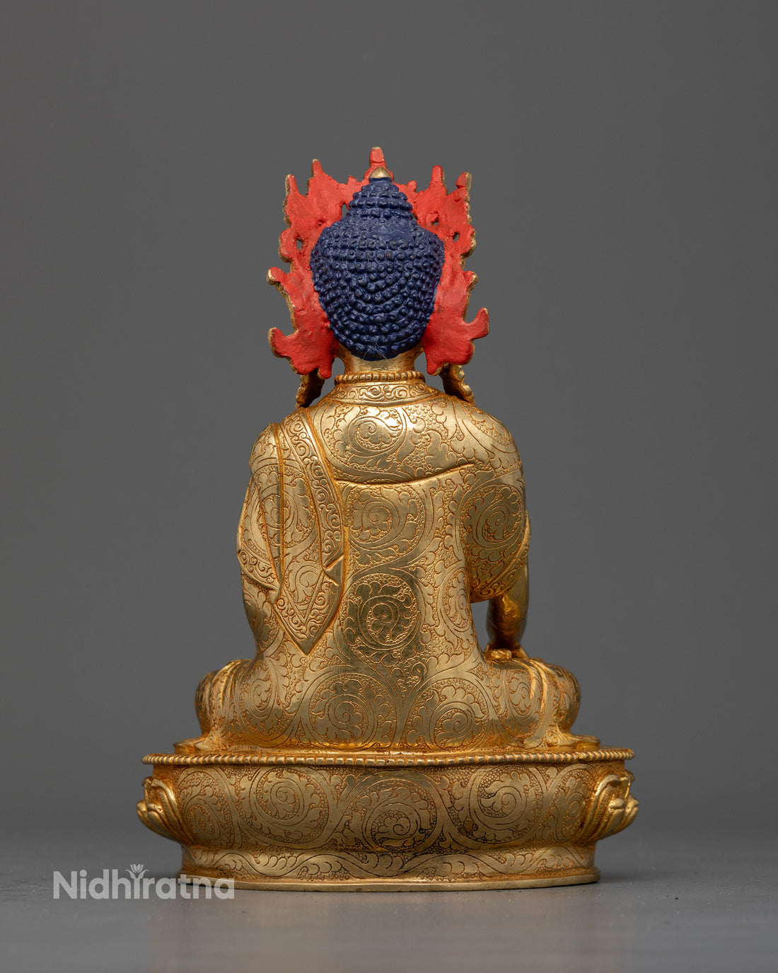 Crown Buddha Shakyamuni Statue - Regal Embodiment of Enlightenment and Compassion