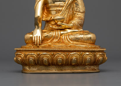 Crown Buddha Shakyamuni Statue - Regal Embodiment of Enlightenment and Compassion
