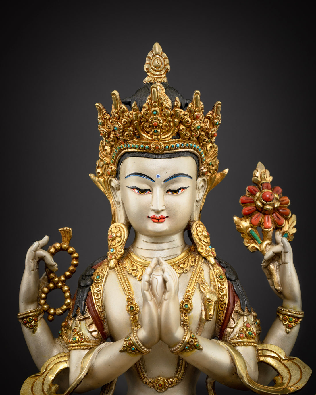 Silver Bodhisattva of Compassion: Chenrezig