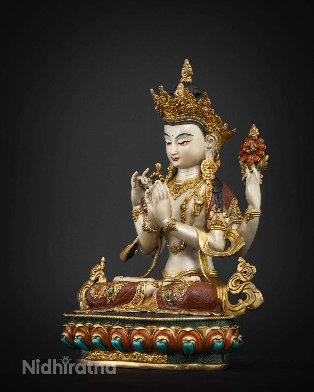 Silver Bodhisattva of Compassion: Chenrezig