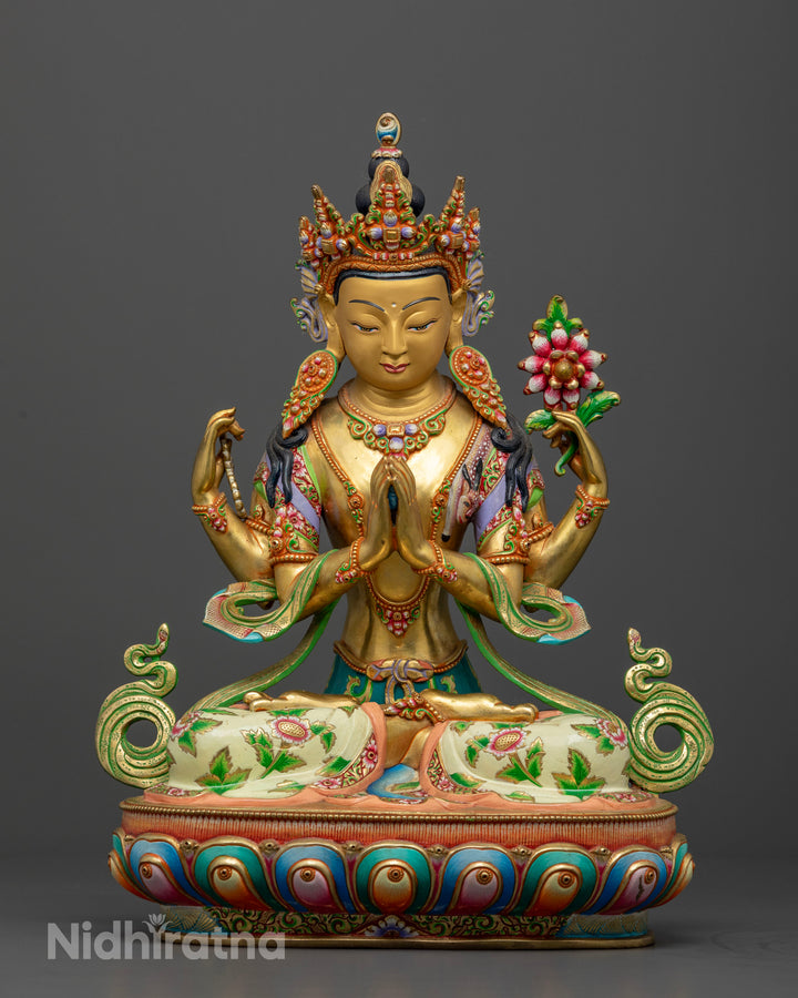 Fostering Compassion: The Chenrezig Buddha Statue for Your Altar