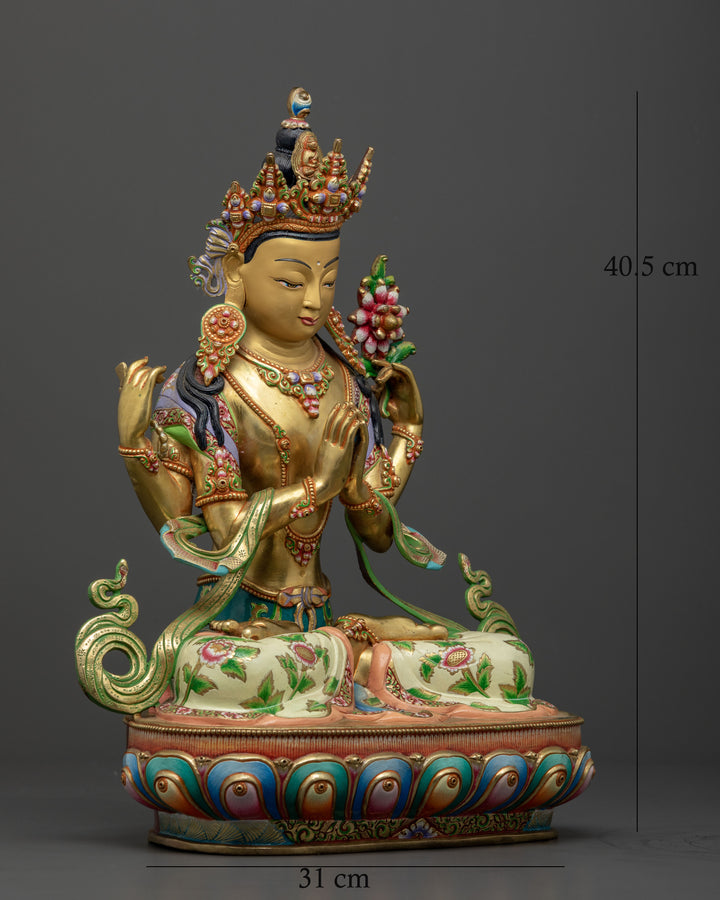 Fostering Compassion: The Chenrezig Buddha Statue for Your Altar