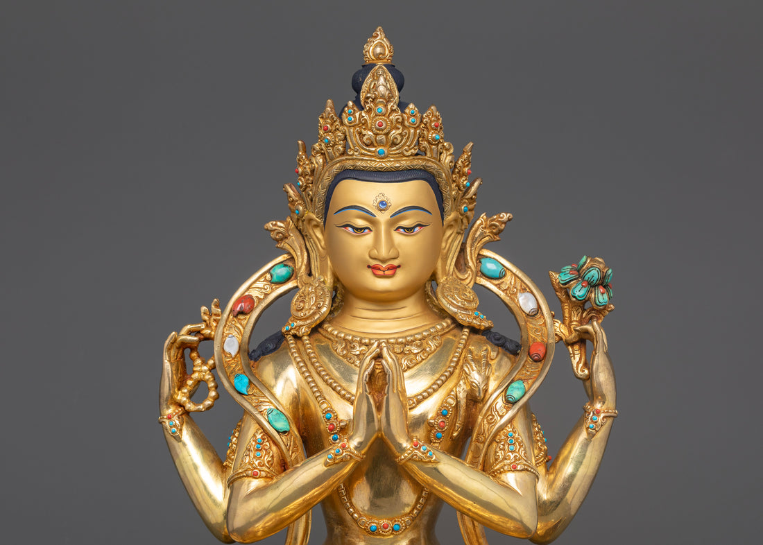 Four-Armed Chenrezig: The Bodhisattva of Compassion in Tibetan Buddhism