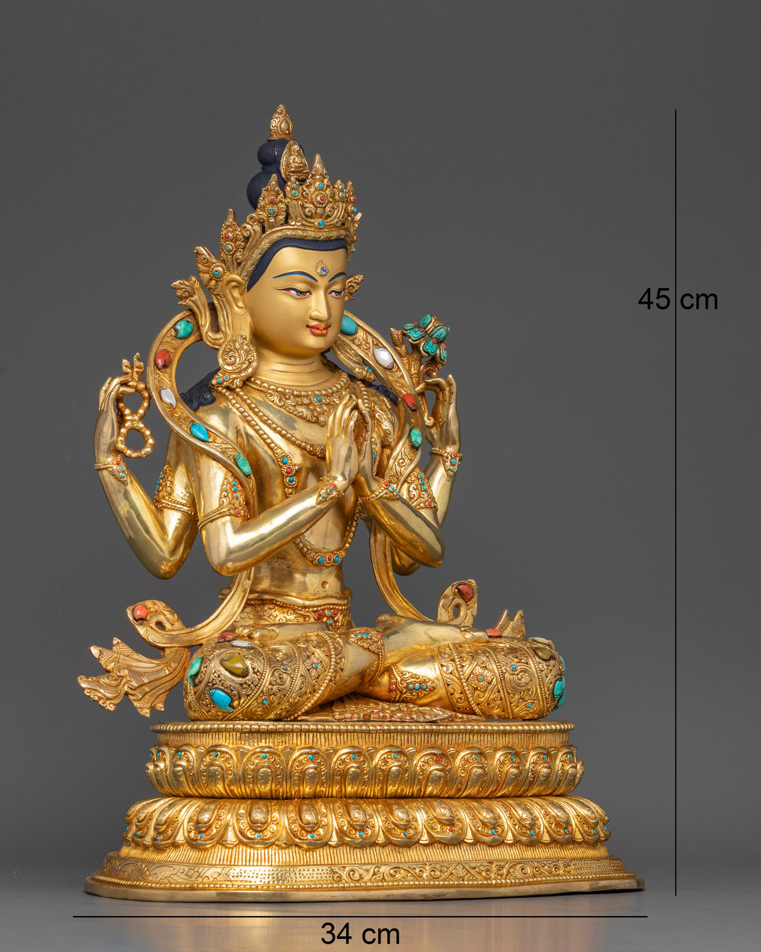 Four-Armed Chenrezig: The Bodhisattva of Compassion in Tibetan Buddhism