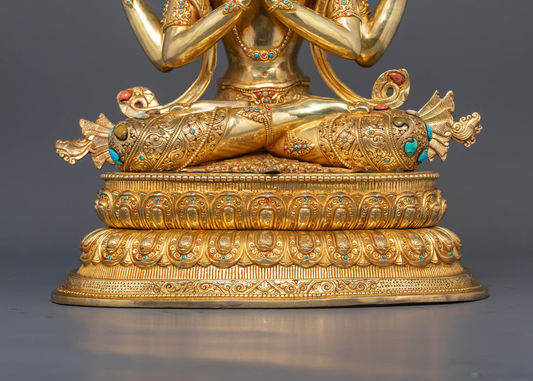 Four-Armed Chenrezig: The Bodhisattva of Compassion in Tibetan Buddhism