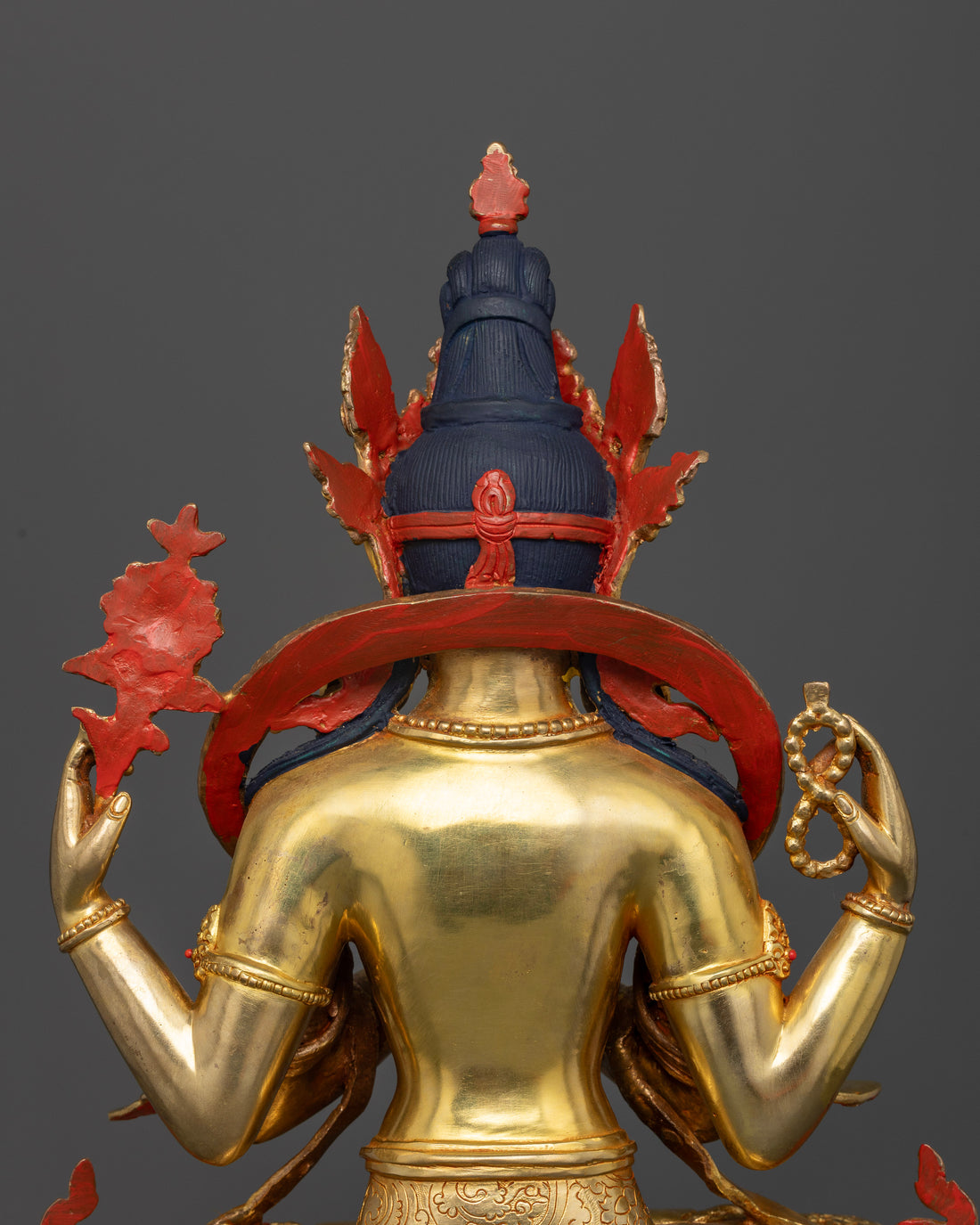 Four-Armed Chenrezig: Radiant Avalokiteshvara Bodhisattva Statue