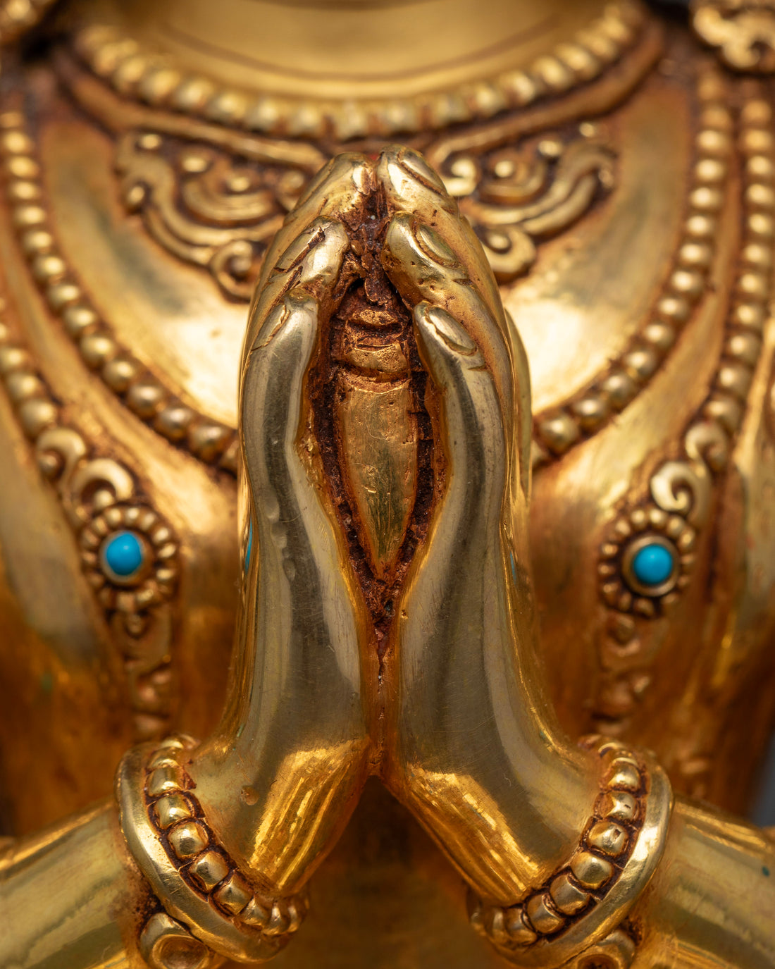 Sacred Four-Armed Chenrezig Statue for Meditation and Healing