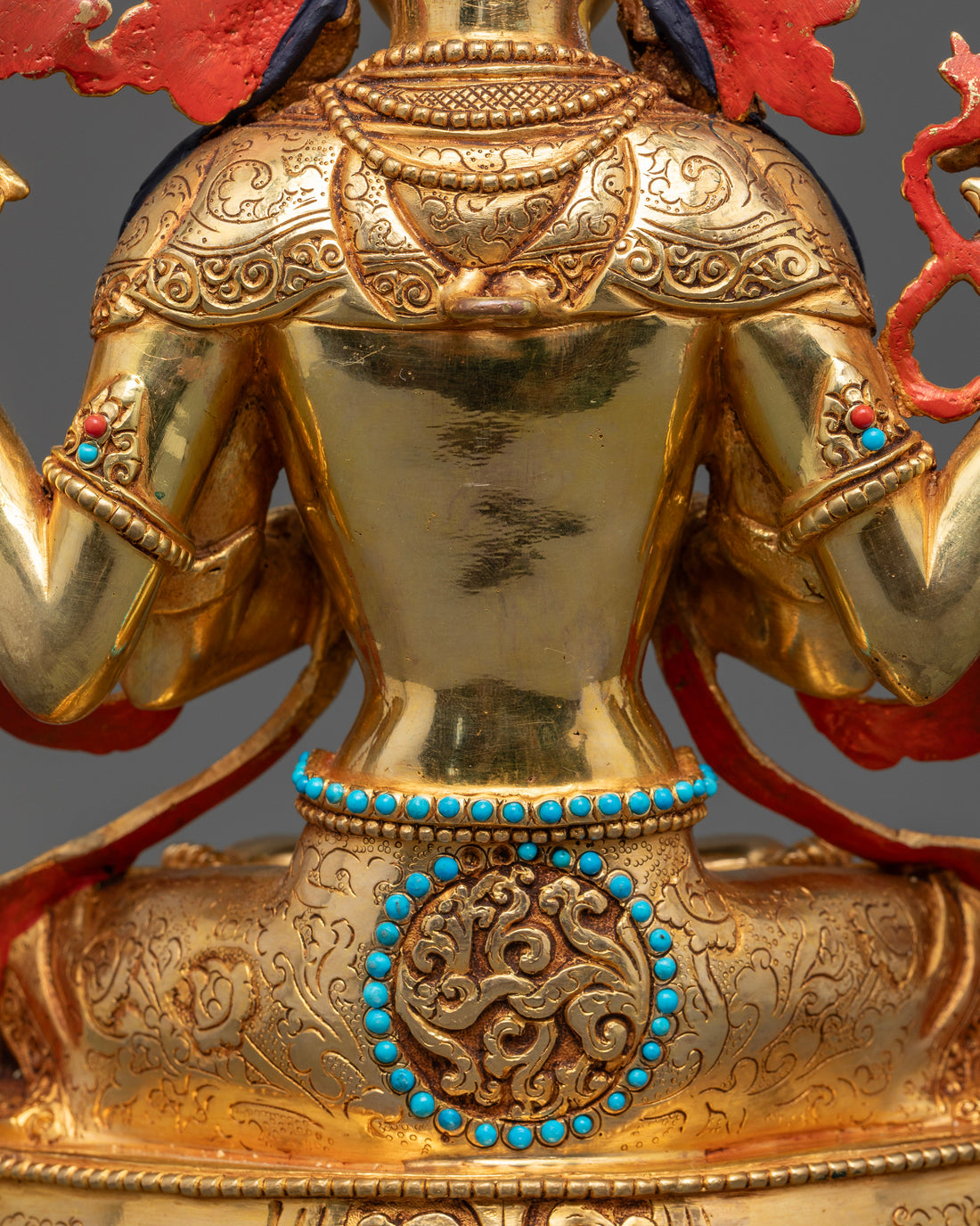 Sacred Four-Armed Chenrezig Statue for Meditation and Healing