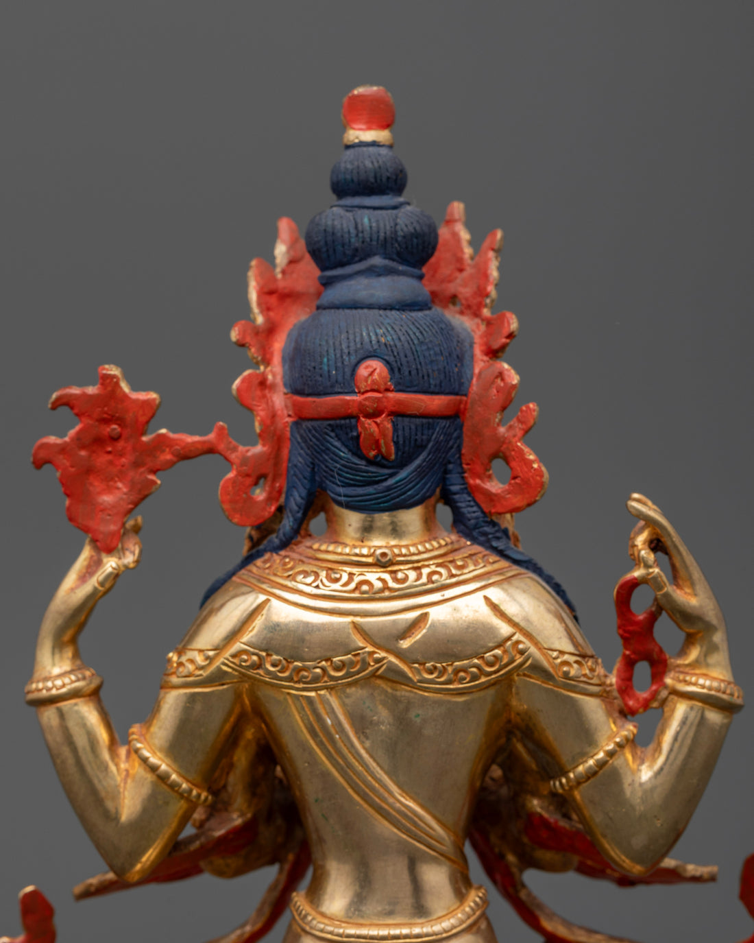 Four-Armed Chenrezig Statue - Embodiment of Infinite Compassion