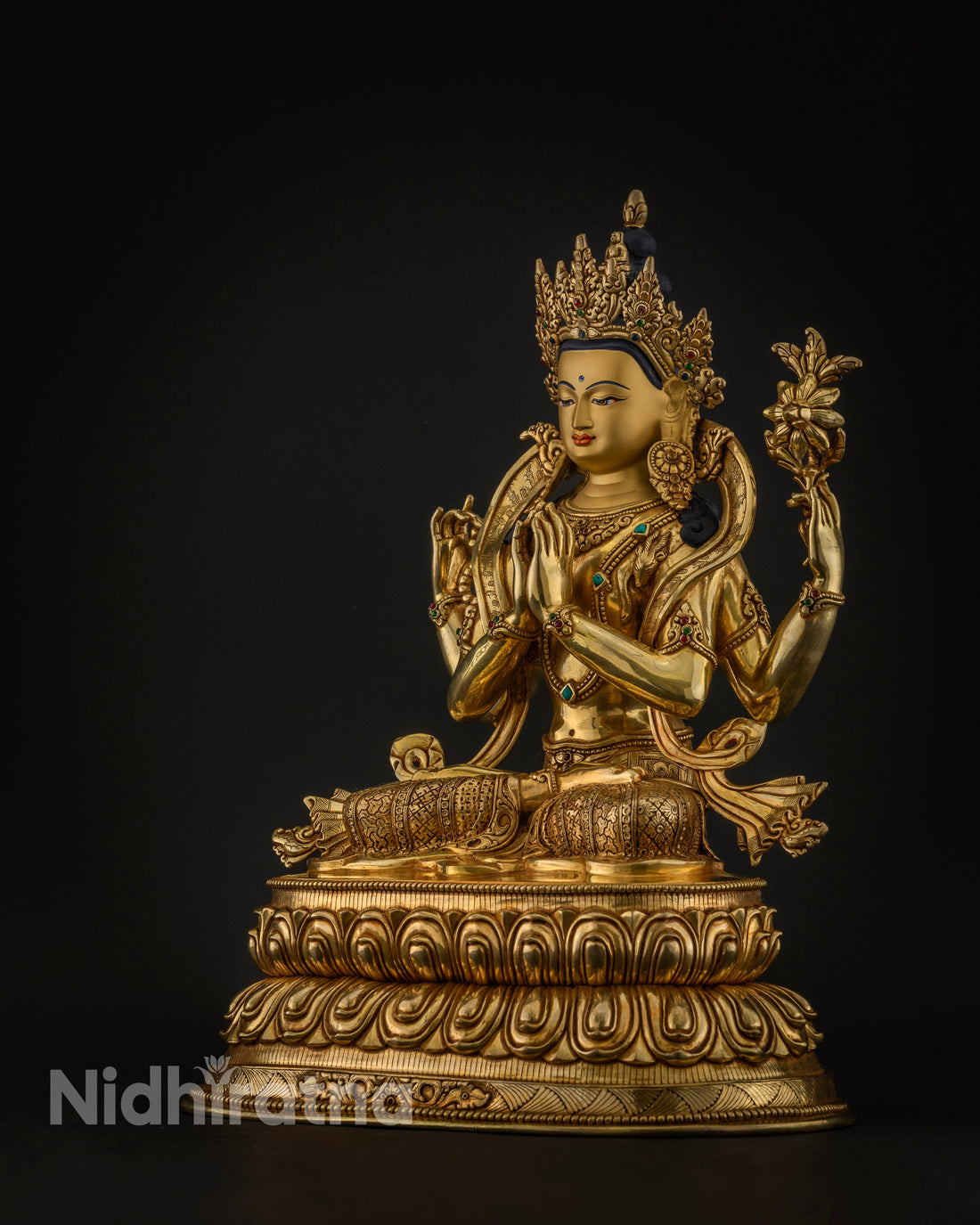 Sacred Chenrezig Statue: Radiance of Compassionate Wisdom