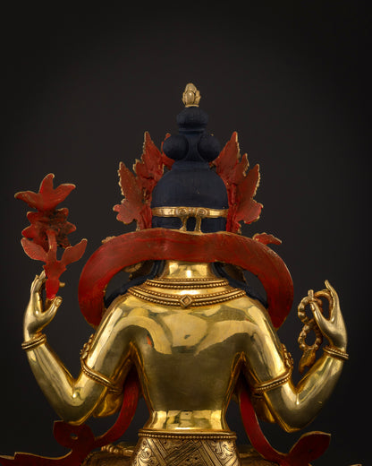 Sacred Chenrezig Statue: Radiance of Compassionate Wisdom