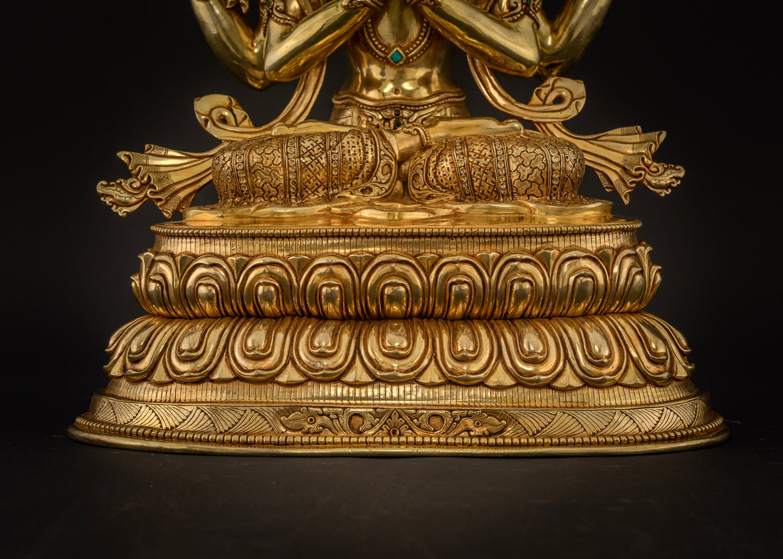 Sacred Chenrezig Statue: Radiance of Compassionate Wisdom