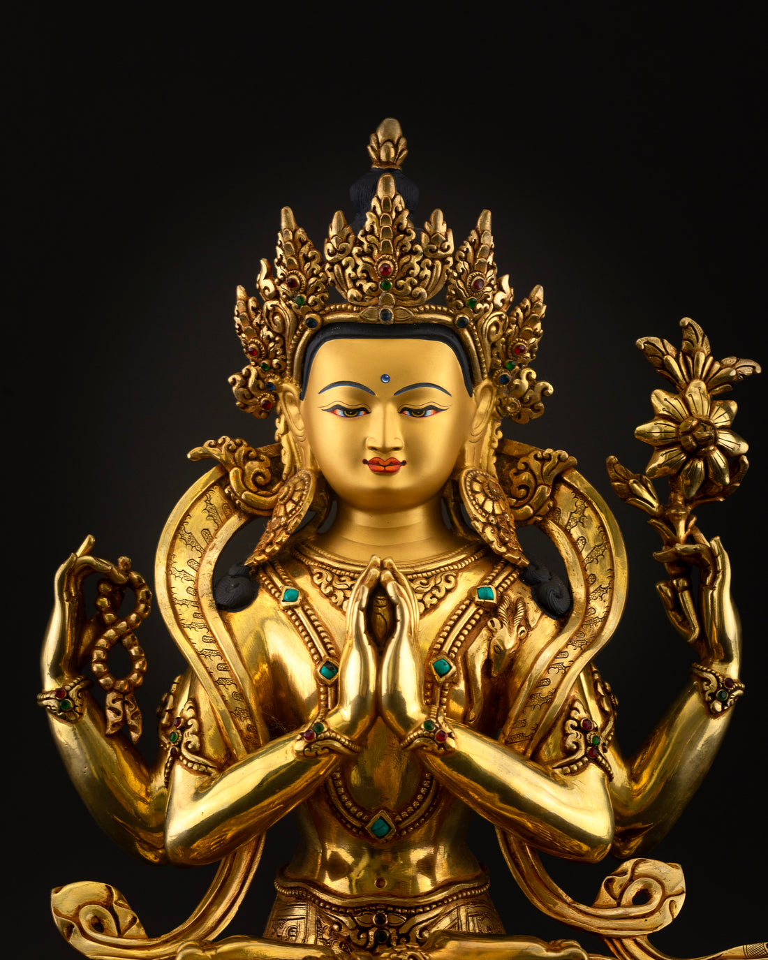 Sacred Chenrezig Statue: Radiance of Compassionate Wisdom