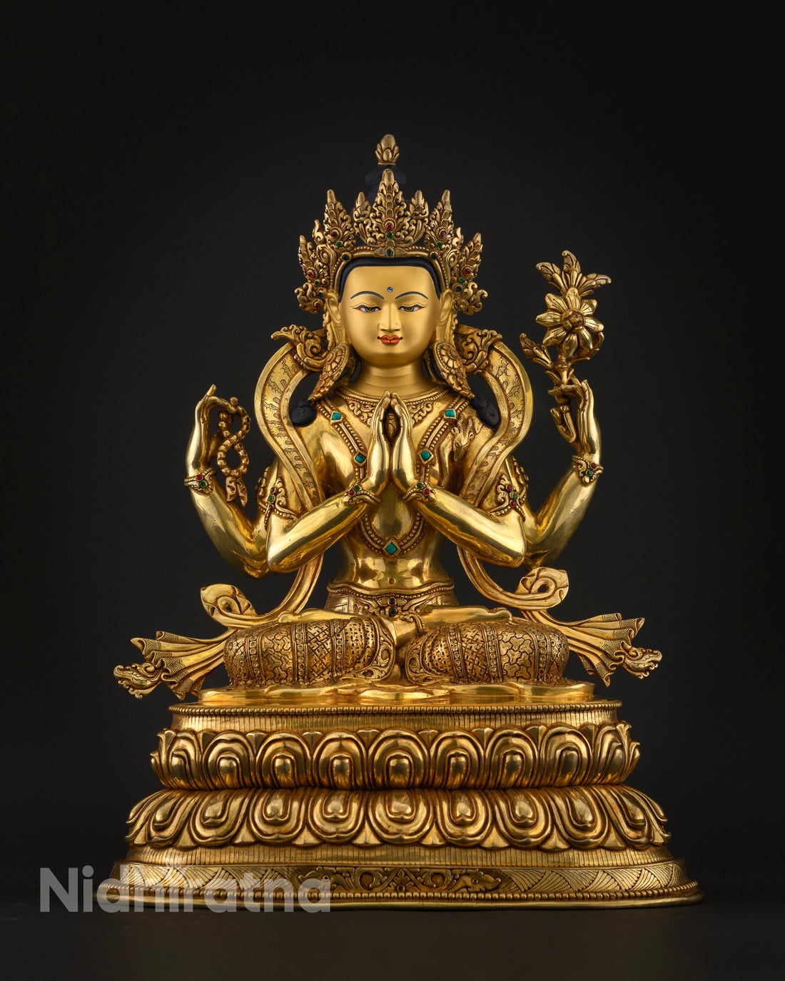 Sacred Chenrezig Statue: Radiance of Compassionate Wisdom