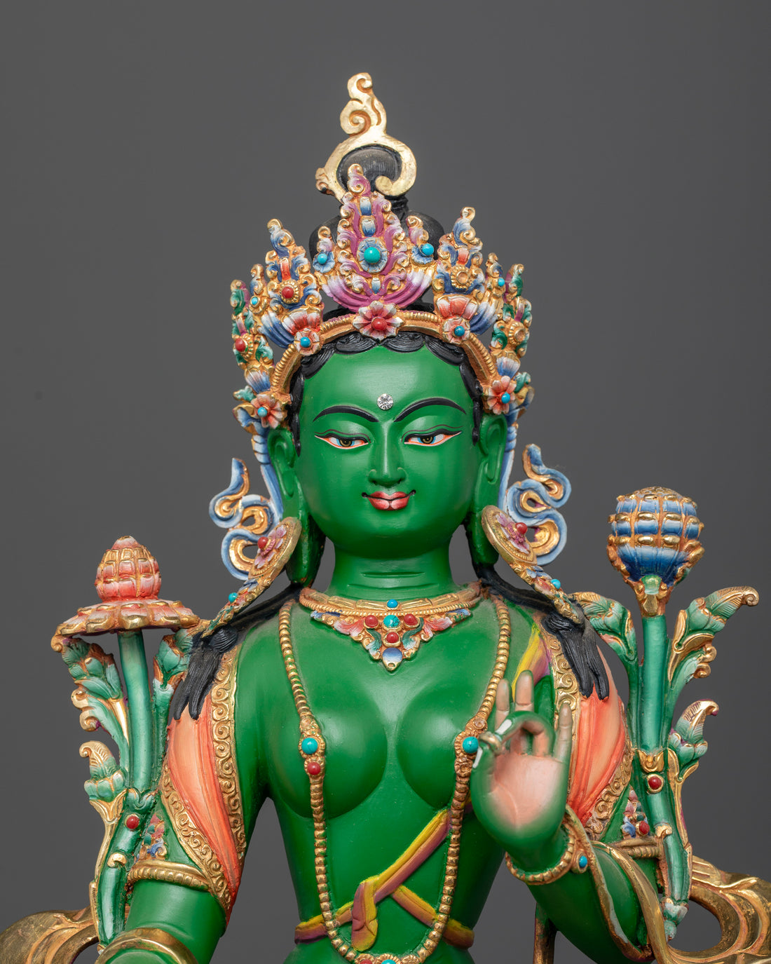 Embrace Tranquility: Explore the Beauty of Green Tara Statues in Green