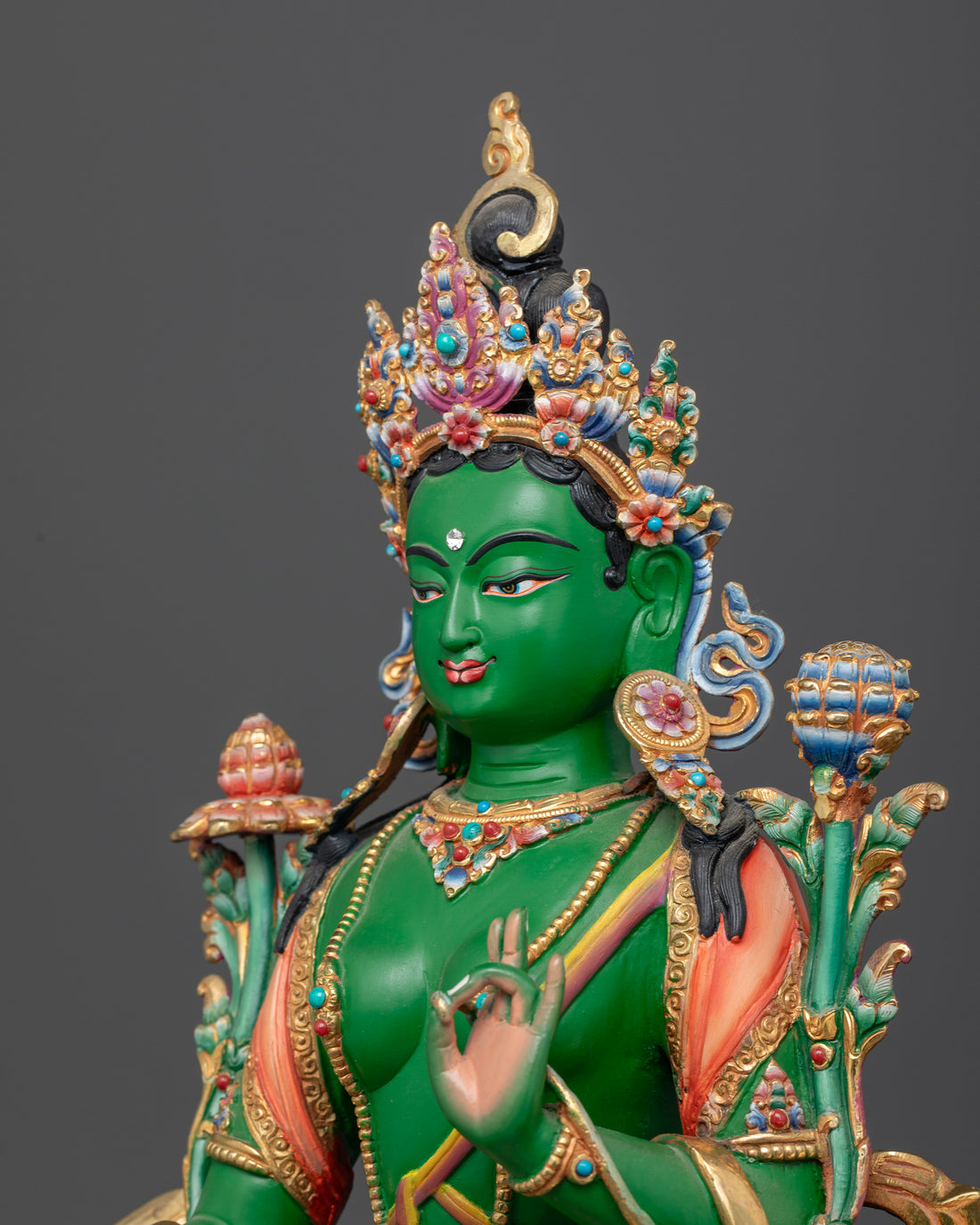 Embrace Tranquility: Explore the Beauty of Green Tara Statues in Green