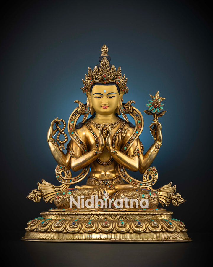 Discover the Serenity of Authentic Chenrezig Statues