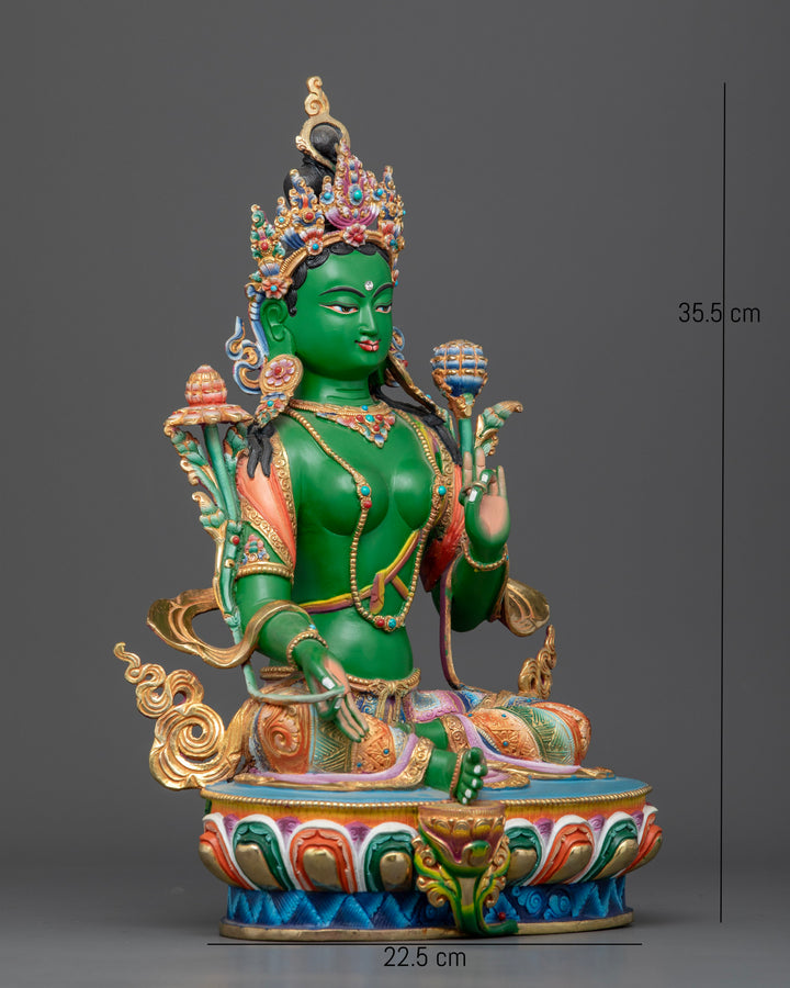 Embrace Tranquility: Explore the Beauty of Green Tara Statues in Green